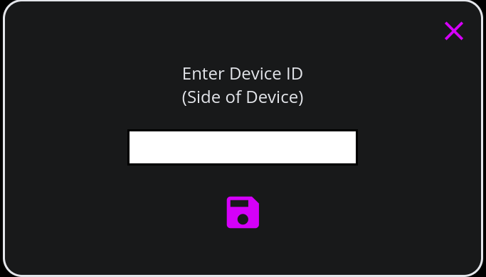 New Device Popup