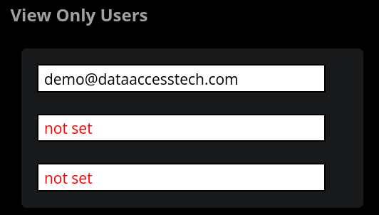View Only Users
