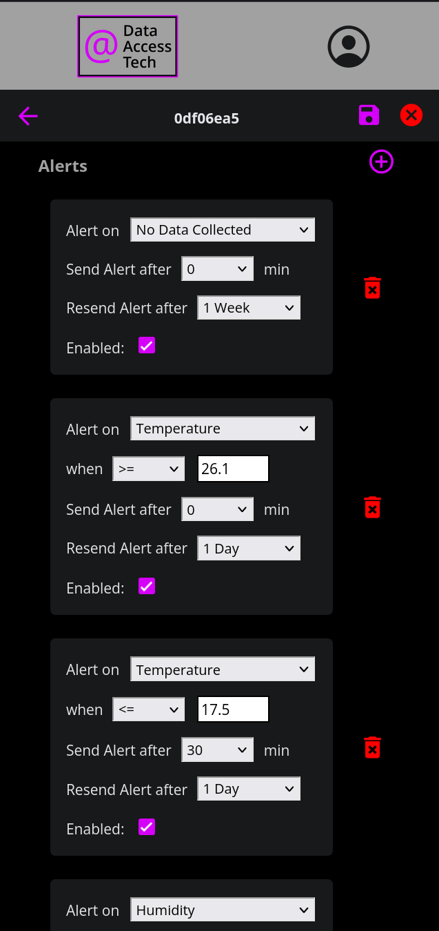 App Device List Page