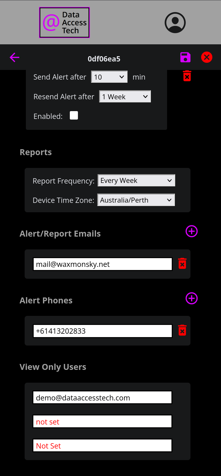 App Device List Page