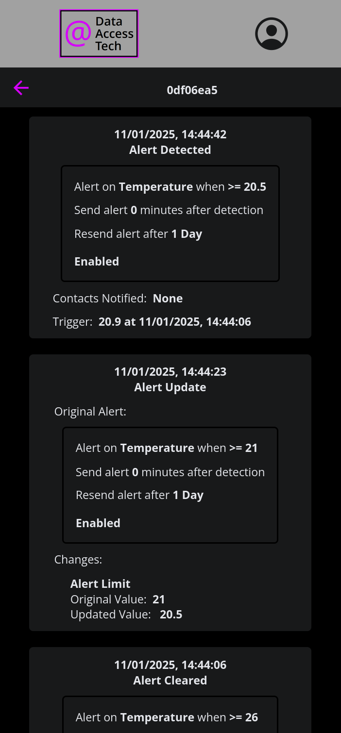 App Device List Page