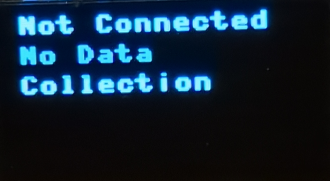Picture showing a screen with a network problem
